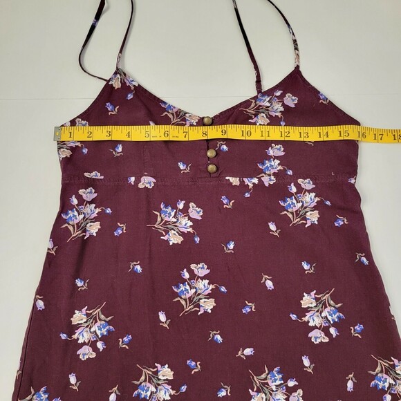 Urban Outfitters Rayanne y2k Printed floral Y2k Slip Dress Medium eggplant - Picture 5 of 8